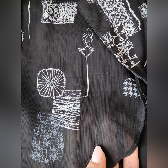 Sheer Vintage 90s Blouse - Picture 3 of 4